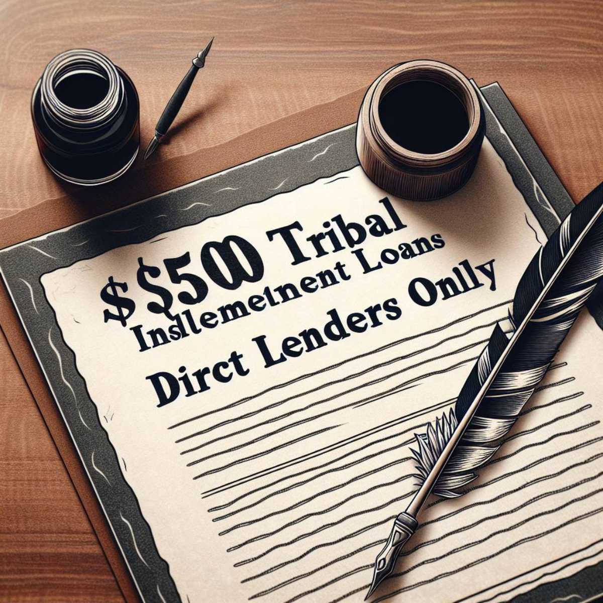 $500 Tribal Installment Loans Direct Lenders Only