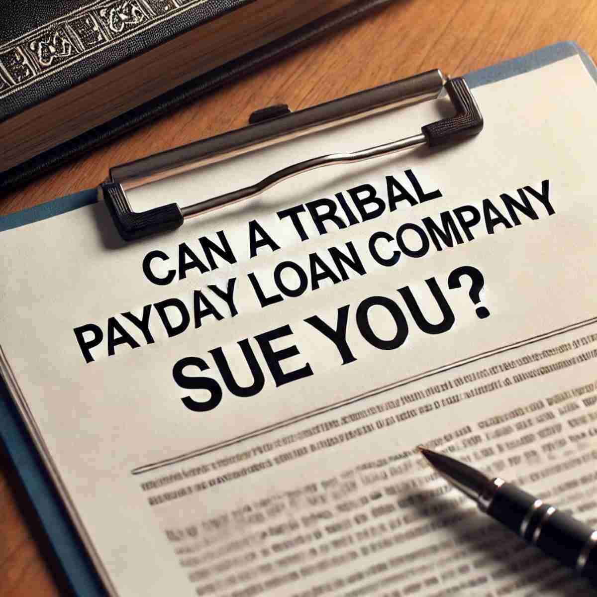 Can a Tribal Payday Loan Company Sue You?