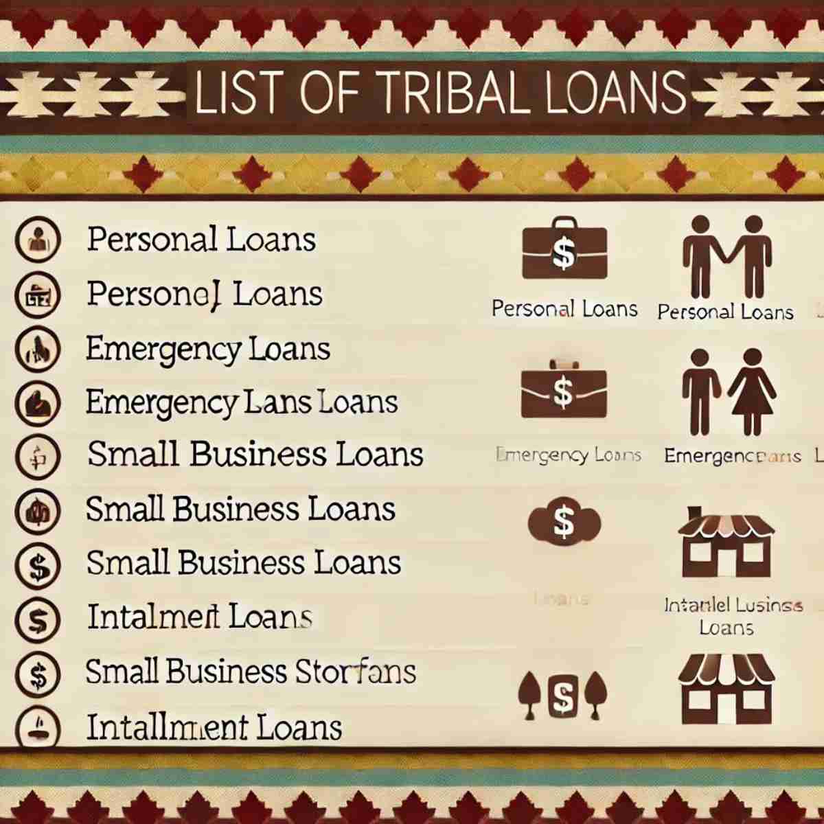 List of Tribal Loans